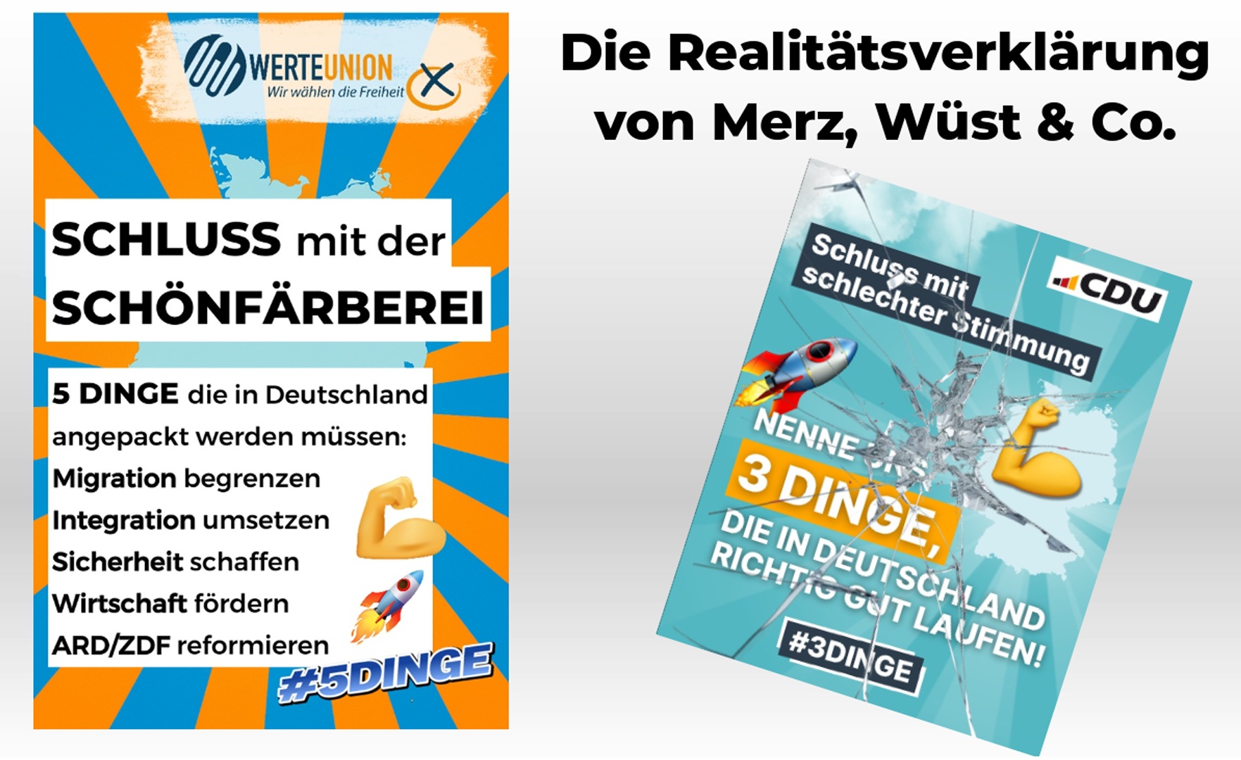 Merz Wüst reden Zustand Duetschlands schön